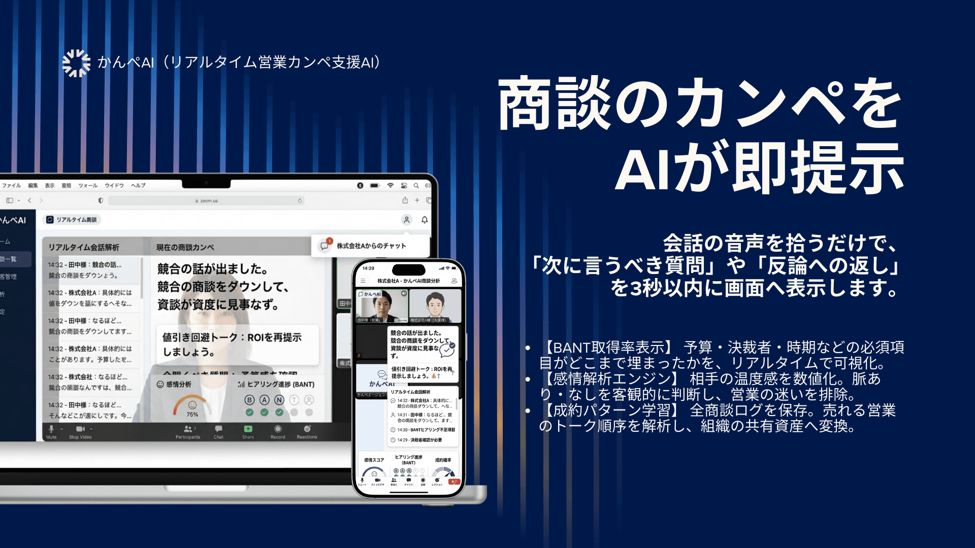 カンペAI（リアルタイム営業カンペ支援AI）